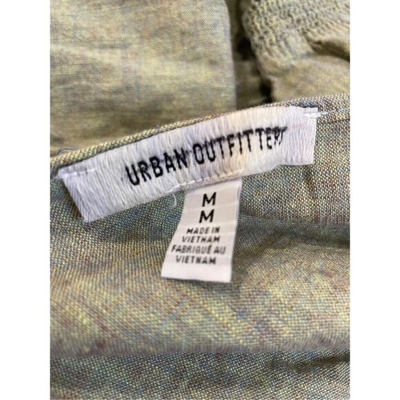 Urban Outfitters Ella Linen Dropped-Waist Midi Dress Size M - Picture 10 of 10